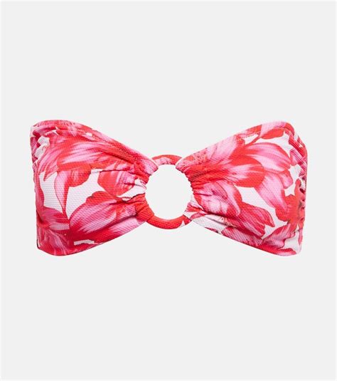 Alexandra Miro Carlotta Printed Bandeau Bikini Top ShopStyle Two