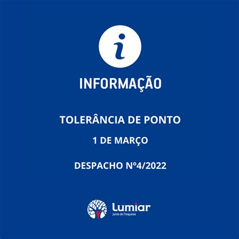 Informação Tolerância de Ponto 1 de março Junta de Freguesia Lumiar