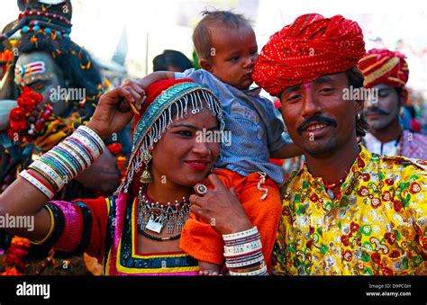 Real people from rural India,Happy parents with their children Stock ...