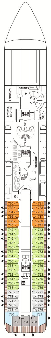 Seven Seas Mariner Deck Plans- Regent Seven Seas Cruises Seven Seas ...