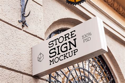 Free Store Sign Mockup Free Mockup World