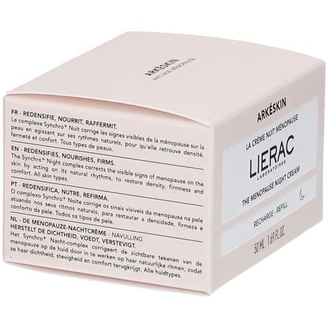 LIERAC Arkéskin La crème nuit ménopause recharge 50 ml Redcare Pharmacie