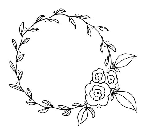 Free Printable Flower Wreath Template - Printable Templates Free