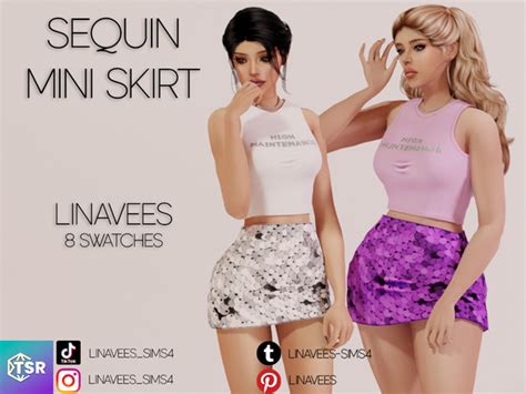 The Sims Resource Lola Mini Skirt