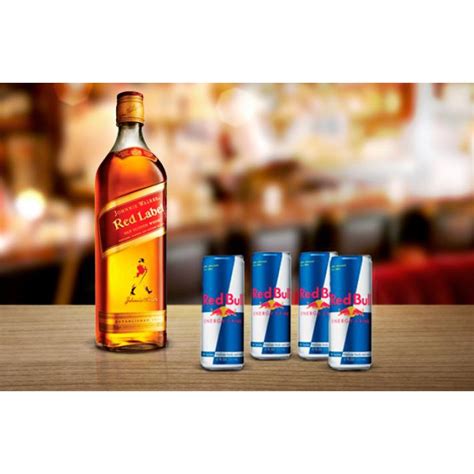 Kit Whisky Red Label Jhonnie Walker Energético 3 gelo de coco 10x