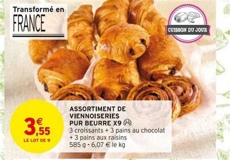 Promo Assortiment De Viennoiseries Pur Beurre X Chez Intermarch