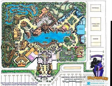 Theme Park Map at Universal Studios