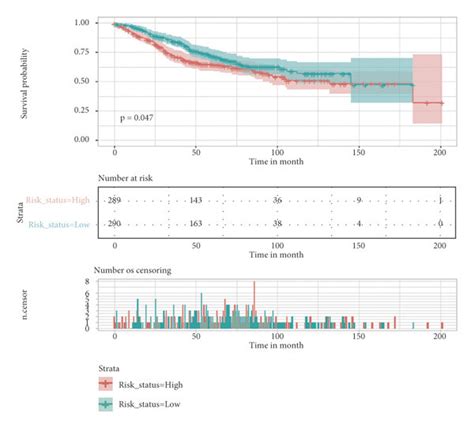 Survival Analysis Of The Prognostic Risk Assessment Model In Colon