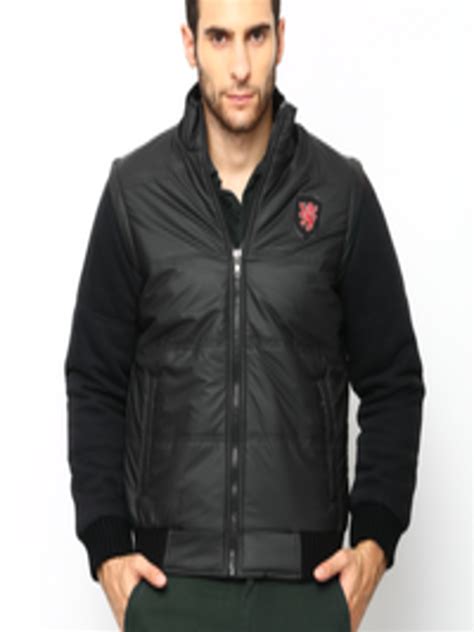 Buy Duke Men Black Leather Padded Jacket - Jackets for Men 465353 | Myntra