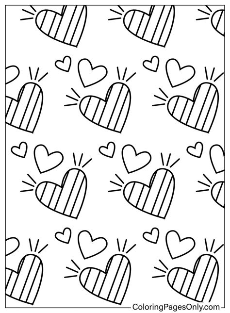 119 Heart Coloring Pages - ColoringPagesOnly.com