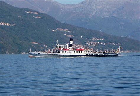 Ferry on Lake Como Photograph by Lary Peterson