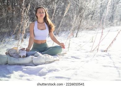 Sports Barefoot Female Standing Yoga Tree Stock Photo 2226010501 ...