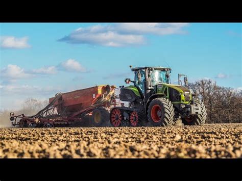 Claas Axion Terra Trac V Derstad Rapid A C Sowing Youtube