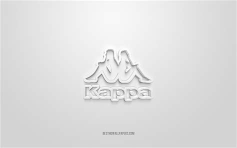 Download wallpapers Kappa logo, white background, Kappa 3d logo, 3d art ...