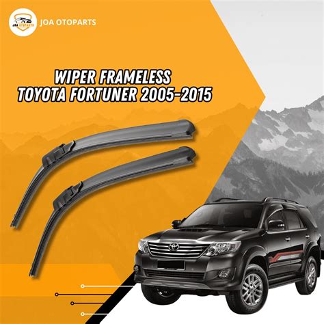 Jual Wiper Mobil Depan Frameless Toyota Fortuner 2005 2015 Kiri