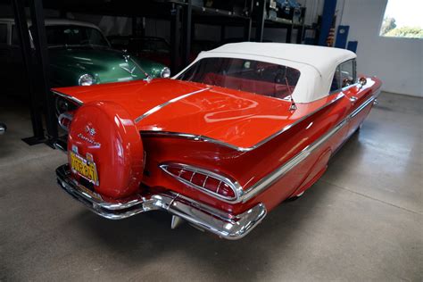 1959 Chevrolet Impala 348 3X2 BBL V8 Convertible Stock 807 For Sale