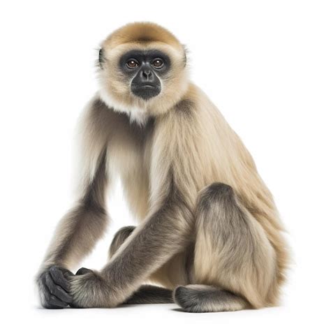 Premium Ai Image A Monkey With A White Background