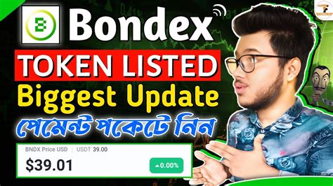 Bondex Biggest Update Token Listed Bndx Listed Par Token Bondex