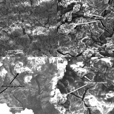 Sem Micrographs Of A 3n5 Mg B Az31 C Az61 And D Az91 After Discharge