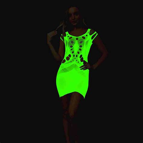 Generic Luminous Sexy Lingerie Fishnet Stockings Glowing Shiny Plus Size Advanced Top Open