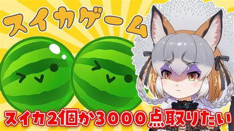 【スイカゲーム】スイカ二個or3000点て可能ですか！？【 シマハイシン けもv】 Youtube