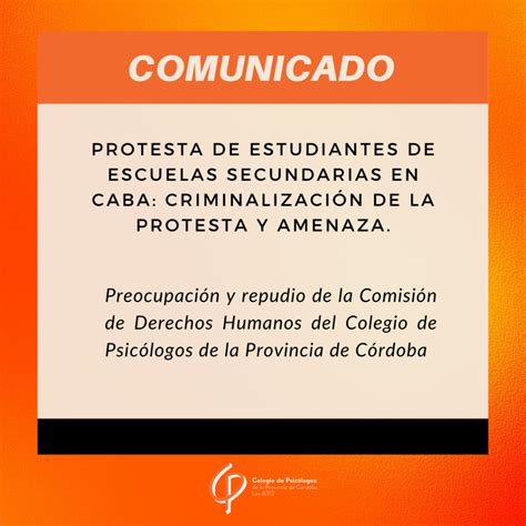 Protesta De Estudiantes De Escuela Secundarias En Caba Criminalizaci N