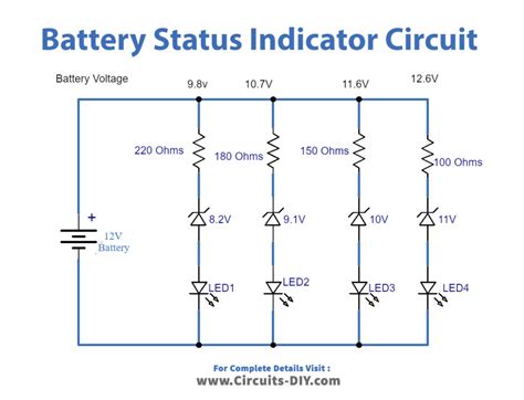 12 Volt Battery Monitor Circuit Diagram Wiring Work