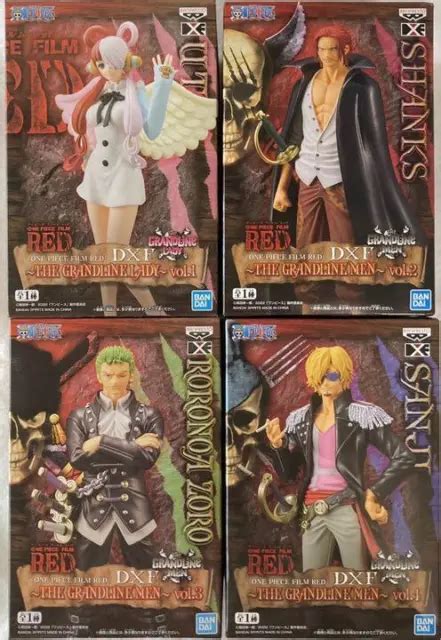 One Piece Film Red Zoro Sanji Shanks Uta Figure Set Dxf The Grandline