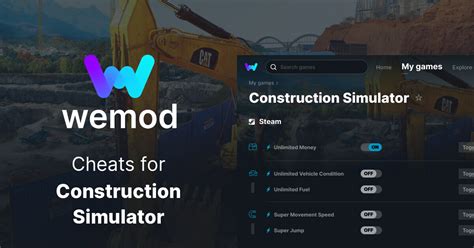 Construction Simulator Cheats Trainers For Pc Wemod