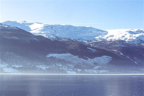 Premium Photo | Snow in the mountains Winter in the mountains in Norway