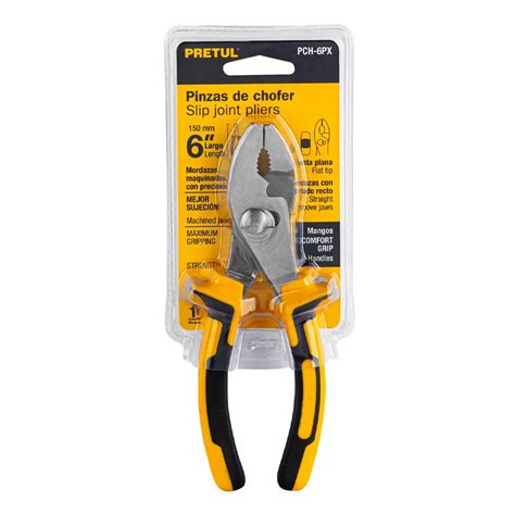 Pinza De Chofer 6 Pulgadas Mangos Comfort Grip Pretul