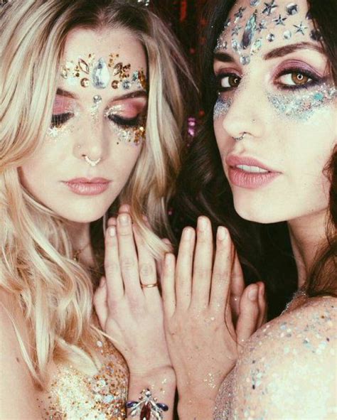 Slfmag Glitter Outfits Festival Makeup Rave Makeup