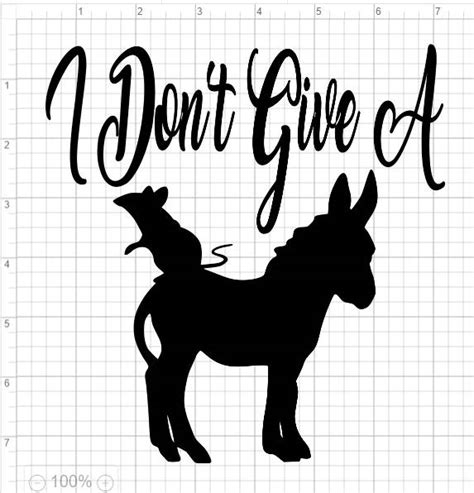 Don't Give A Rats Ass SVG PDF EPS Dxf & Studio 3 Cut Files | Etsy