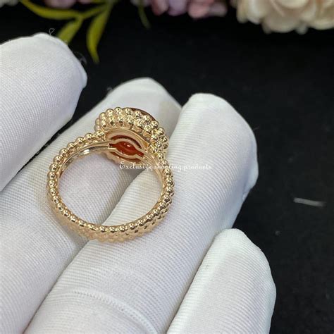 Van Cleef Arpels VCARP4DR00 ring Perlée couleurs Rose gold Carnelian