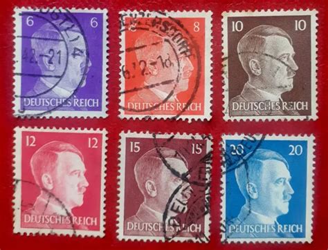 Briefmarke Deutsches Reich Adolf Hitler Gestempelt Freimarken