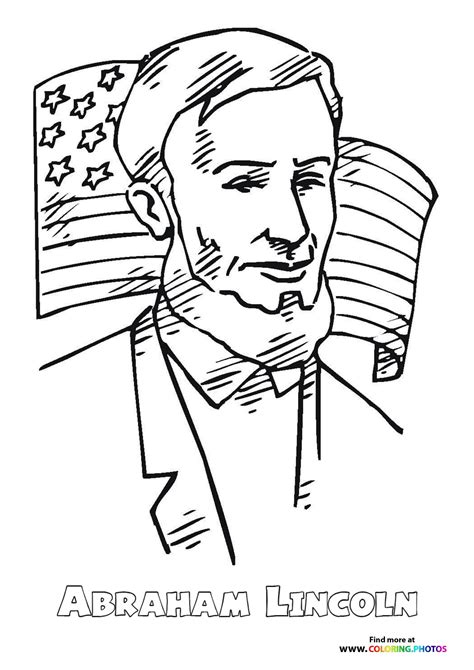 Abraham Lincoln - Coloring Pages for kids