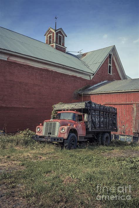 Red Barn Red Truck Photograph By Edward Fielding Fine Art America