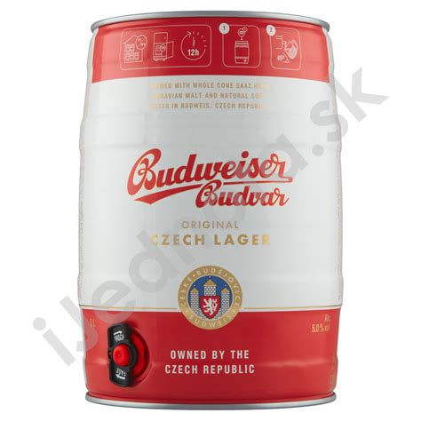 Budweiser Budvar Original Pivo Svetlý Ležiak 5 L Coop Jednota Lc Sever Veľkoobchod