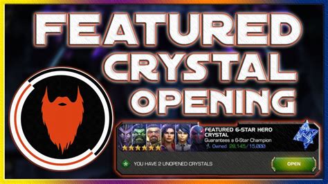 All In 4x 5 Star And 4x 6 Star Featured Crystal Opening Marvel Contest Of Champions Youtube