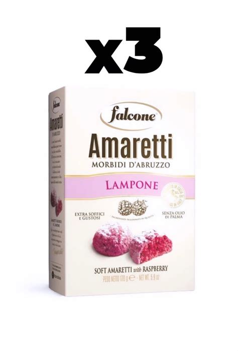 X3 FALCONE Soft Amaretti Lampone With Rasberry 3x 170g 5 9oz EBay