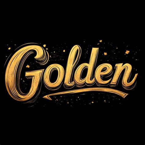 Gold Gold Text On Black Background Vector Illustration Eps10 Premium