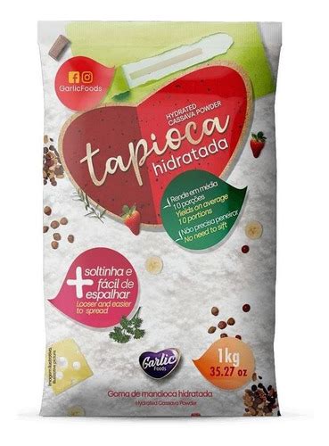 Kit 10 Unidades Tapioca Hidratada 1kg Prática Saudável Parcelamento