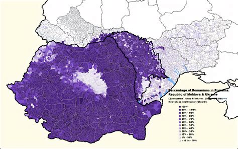 Percentage Of Romanians In Romania Republic Of Maps On The Web