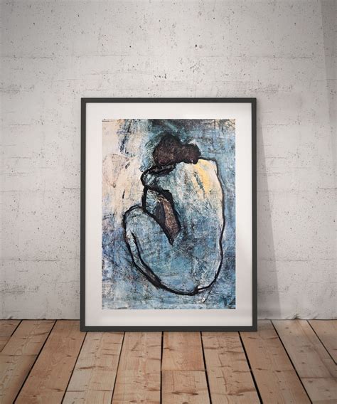 Picasso Blue Nude Picasso Poster Picasso Painting Picasso Etsy