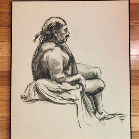 Nude Charcoal Artist Etsy