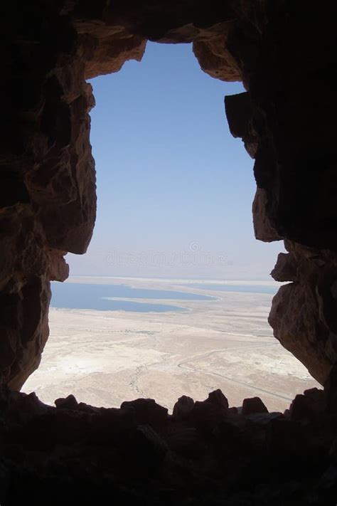 View on Dead Sea from Masada, Israel Stock Image - Image of masada ...