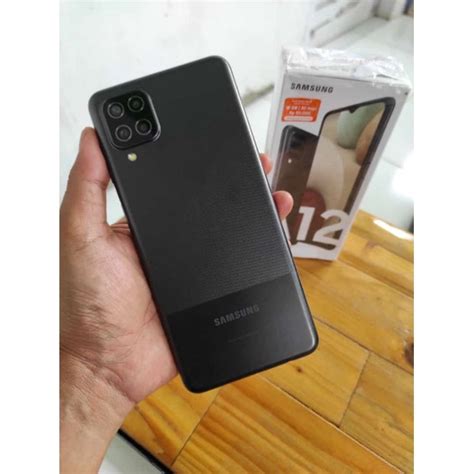 Jual SAMSUNG A12 4 128 FULLSET ORIGINAL SECOND Indonesia Shopee Indonesia