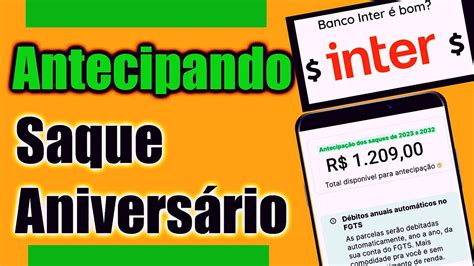 Empréstimo FGTS como antecipar SAQUE ANIVERSÁRIO NO BANCO INTER YouTube