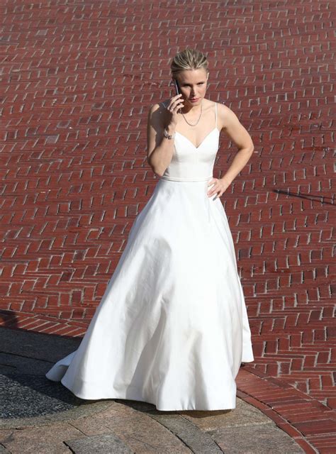 Kristen Bell dons a wedding dress filming Like Father -67 | GotCeleb