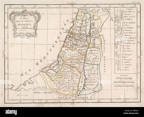 Mapa De Las Tribus De Israel